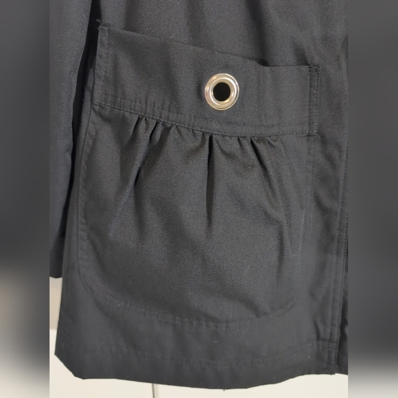 London Fog Hooded Front Zip & Snap Coat Size M - Picture 3 of 10